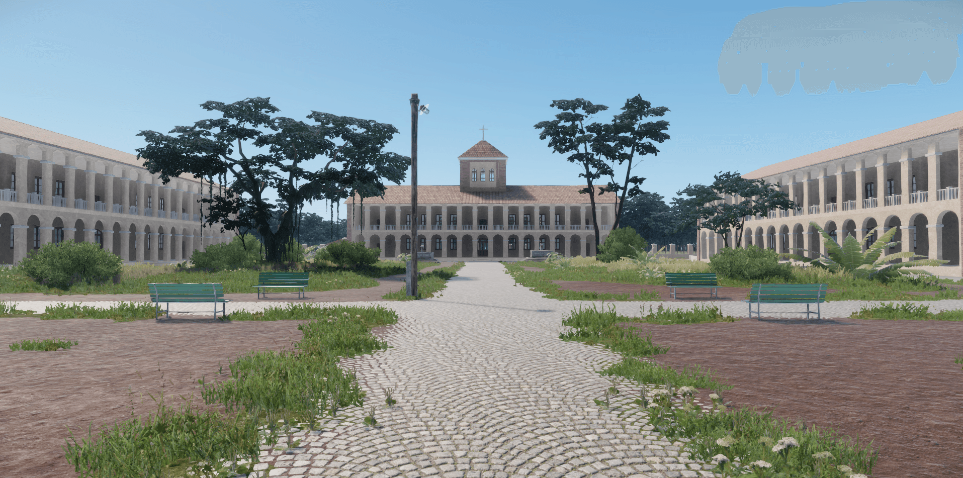 Colonial-era town square